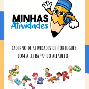 Imagem de capa para o Ebook Caderno de Atividades de Português Com a Letra "A" do Alfabeto
