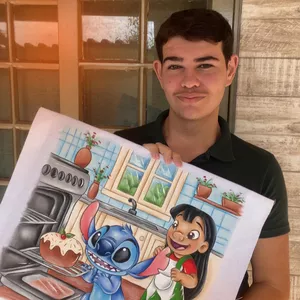 Imagem de capa para o Curso online Pintando Receitas - curso de pintura em tecido 