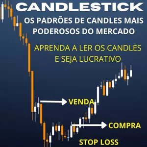 Imagem de capa para o Ebook CANDLESTICK - OS PADRÕES DE CANDLES MAIS PODEROSOS DO MERCADO