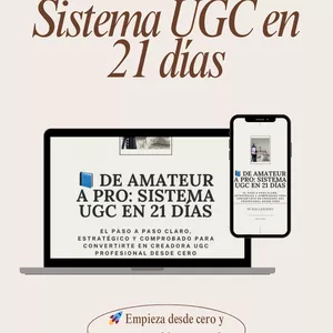 Imagen de portada para Ebook 📘 De Amateur a Pro: Sistema UGC en 21 Días