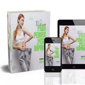 Imagem de capa para o Ebook Emagrecimento Rápido e Saudável: 10 Dicas Infalíveis