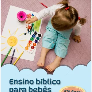 Imagem de capa para o Ebook Ensino Bíblico para bebês ( EDI baby 0-2 anos)  2o Trimestre 