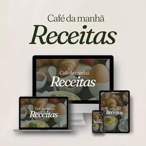 Imagem de capa para o Ebook E-book de Receitas de Café da Manhã