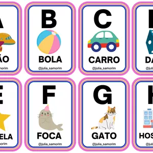 Imagem de capa para o Ebook CARDS ALFABETO