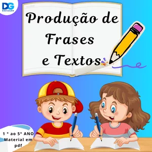 Imagem de capa para o Ebook PRODUÇÃO DE FRASES E TEXTOS 1° AO 5° ANO