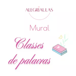 Imagem de capa para o Ebook Mural: Classes de palavras