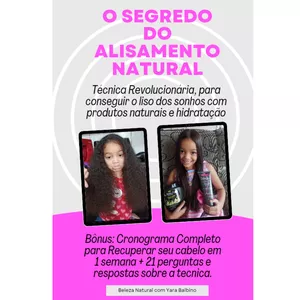 Imagem de capa para o Ebook O Segredo do Alisamento Natural 