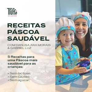 Imagem de capa para o Ebook Receitas para uma Páscoa Saudável!