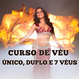 Imagem de capa para o Curso online Dança do Ventre Véu - Simples, Duplo e Sete Véus