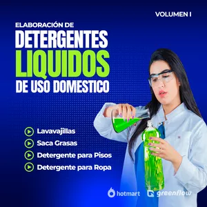 Imagen de portada para Curso online Elaboración de Detergentes Líquidos de Uso Doméstico. (VOL. I)