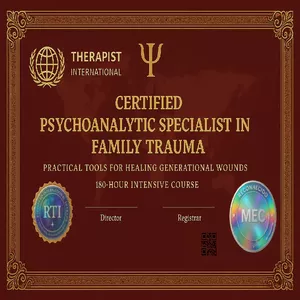 Curso ⚠️ Ultimo Dia!⚠️ Especialização em Traumas Familiares + Acesso vitalício + Crachá Digital +Registro Profissional +Título Especialista +Livro Amazon