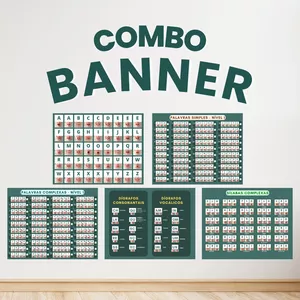 Imagem de capa para o Ebook O COMBO DOS BANNERS DA ALFABETIZAÇÃO FÔNICA (5 BANNERS DE 1M X 80C)