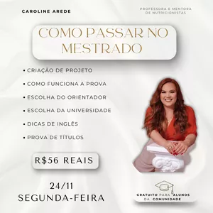 Imagem do curso COMO PASSAR NO MESTRADO