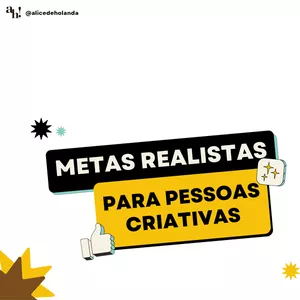 Imagem de capa para o Curso online OFICINA DE METAS PARA PESSOAS CRIATIVAS