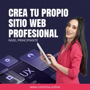 Imagen de portada para Curso online Crea tu propio sitio web profesional, responsive y enfocado en tus usuarios