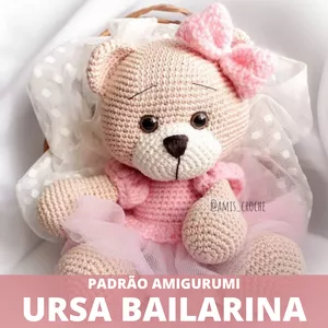 Imagem de capa para o Ebook Ursa Bailarina Amigurumi 