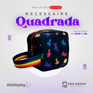 Imagem de capa para o Ebook Molde Necessaire Quadrada (30/01/2023)