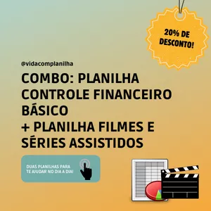 Imagem de capa para o Curso online COMBO: Controle Financeiro Básico + Filmes e Séries (20% de desconto)