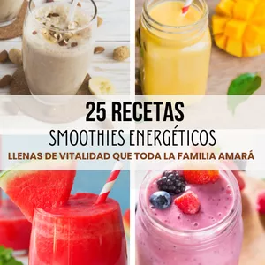 Imagen de portada para Curso online 25 Smoothies Energéticos Para Acompañar Tus Barritas
