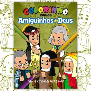 Imagem de capa para o Ebook Colorindo com os Amiguinhos de Deus