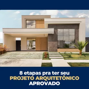 Imagem de capa para o Ebook 8 Etapas para ter seu PROJETO ARQUITETÔNICO Aprovado