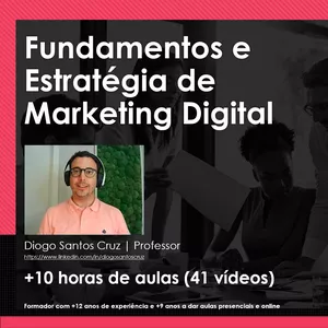 Imagem de capa para o Curso online Fundamentos e Estratégia de Marketing Digital (Intensivo)