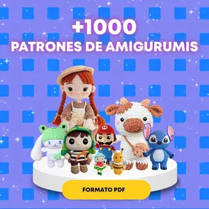 Imagen de portada para Ebook +1000 PATRONES DE AMIGURUMI
