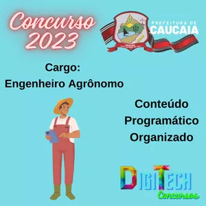 Imagem de capa para o Ebook Conteúdo Programático Organizado - Engenheiro Agrônomo- Concurso de Caucaia 2023