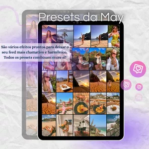 Imagem de capa para o Curso online Presets da May - Edição Suprema 