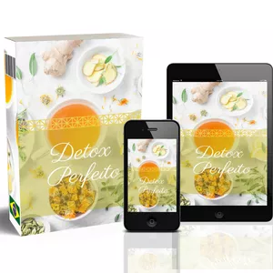Imagem de capa para o Ebook Detox Turbo 24h — O Segredo das Celebridades Para Desinchar e Acelerar Resultados