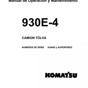 Imagen de portada para Ebook Manual de Operación y Mantenimiento 930E-4