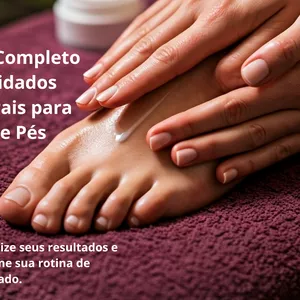 Imagem de capa para o Ebook Guia Completo de Cuidados Naturais para  Mãos e Pés