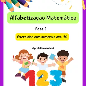 Imagem de capa para o Ebook Alfabetização Matemática Fase 2 - Numerais ate 50 