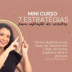 Imagem de capa para o Curso online Mini Curso Estratégias de Captação de clientes