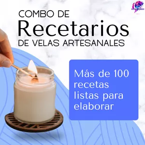 Imagen de portada para Curso online Combo de Recetarios de Velas Artesanales