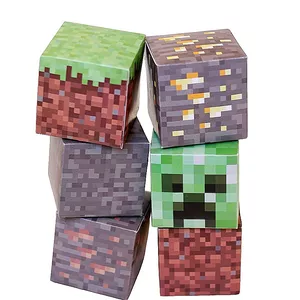 Imagem de capa para o Curso online Blocos Caixa de Papel Minecraft para Imprimir e Montar (aniversário, candybar, decoração, artesanato em papel, papercraft e muito mais!)