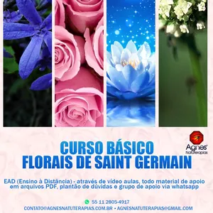 Imagem de capa para o Curso online Curso Básico de Florais de Saint Germain