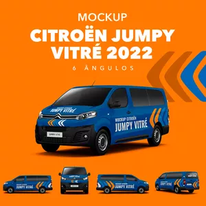 Imagem de capa para o Curso online MOCKUP CITROËN JUMPY VITRÉ 2022 - 6 ÂNGULOS