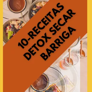 Imagem de capa para o Ebook 10 RECEITAS DETOX PARA SECAR BARRIGA