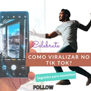 Imagem de capa para o Ebook COMO VIRALIZAR NO TIK TOK? 