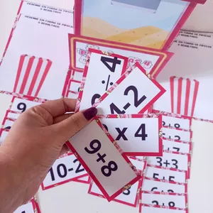 Imagem de capa para o Ebook Pipoca das 4 Operações -Matemática Divertida!