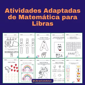 Imagem de capa para o Curso online Atividades em Libras- Números e Matemática