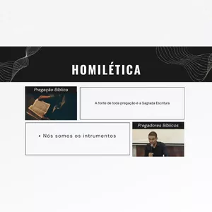 Imagem de capa para o Curso online Homilética - Curso para Iniciantes no Ministerio da Pregação