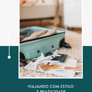 Imagem de capa para o Curso online MasterClass "Viajando com estilo e praticidade"