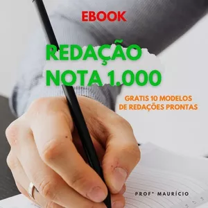 Imagem de capa para o Ebook  REDAÇÃO NOTA 1.000  ENEM 2023.