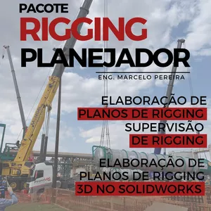 Imagem de capa para o Curso online PACOTE RIGGING PLANEJADOR - SUPERVISOR E PLANO 3D NO SOLIDWORKS
