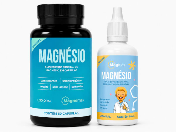 Kit 1 Magnésio 1 Magnśesio Gotas