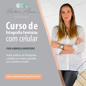 Imagem de capa para o Curso online Curso de fotografia feminina com celular