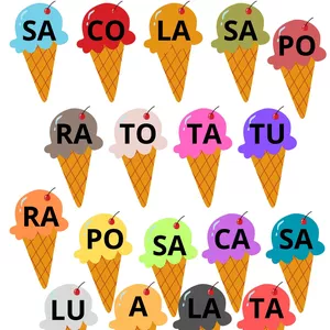 Imagem de capa para o Ebook Sorveteria das sílabas