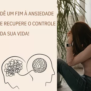 Imagem de capa para o Ebook Querida ansiedade, isto é para ti